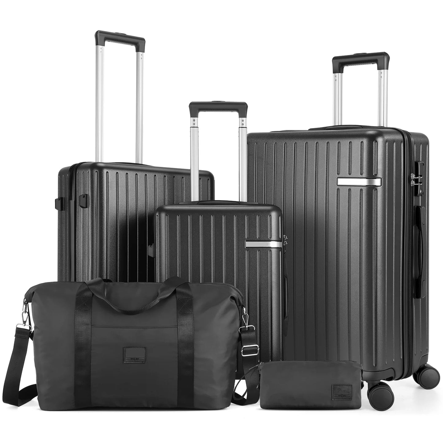 Expandable 5-Piece Hardshell Luggage Set