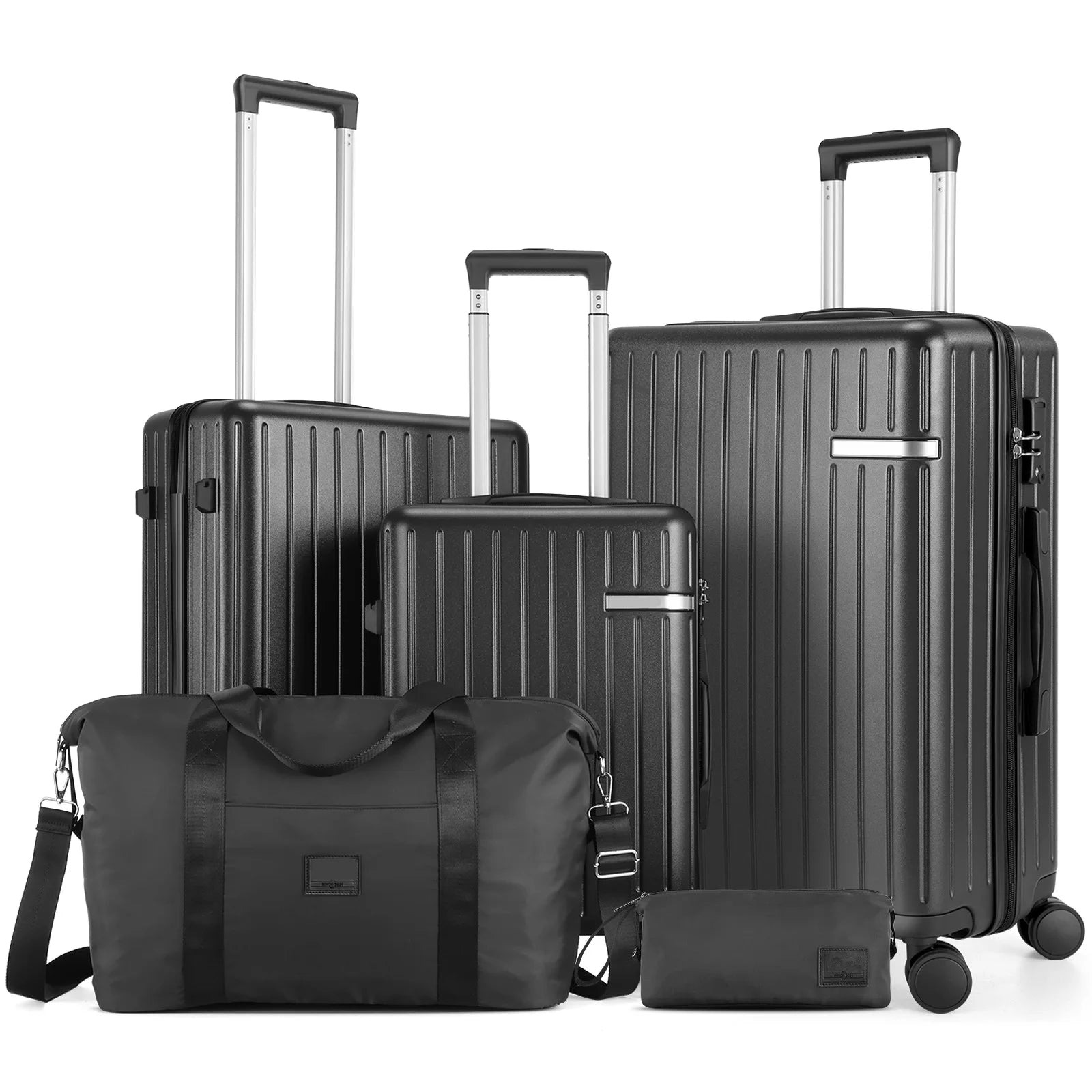 Expandable 5-Piece Hardshell Luggage Set