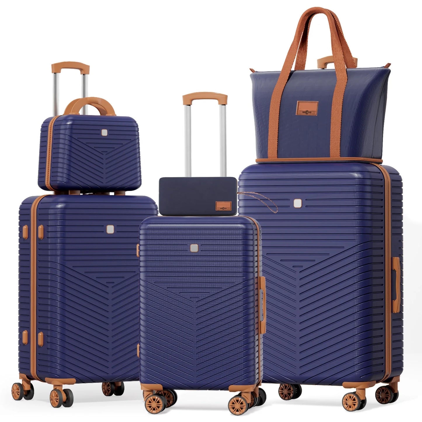 Luggage Set - 4/6 Piece Hardshell Spinner Suitcases with TSA Lock