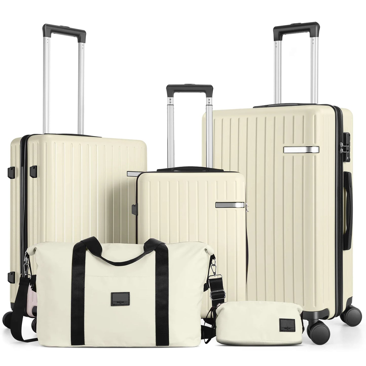 Expandable 5-Piece Hardshell Luggage Set