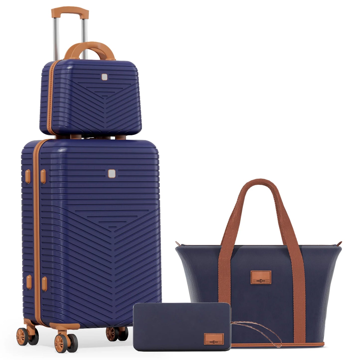 Luggage Set - 4/6 Piece Hardshell Spinner Suitcases with TSA Lock