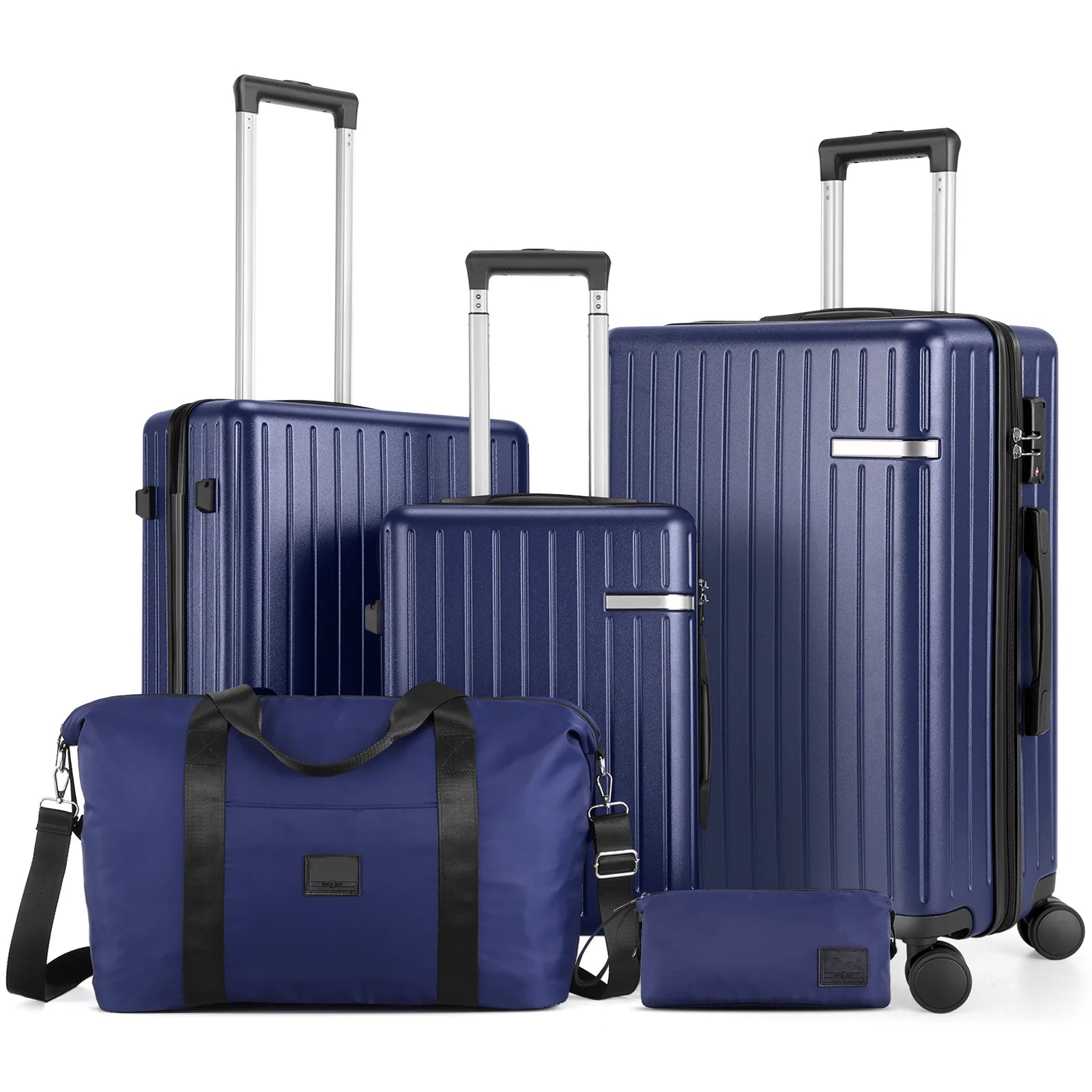 Expandable 5-Piece Hardshell Luggage Set