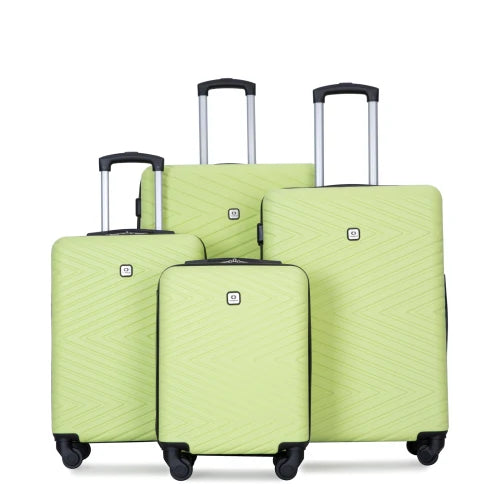 Travelhouse 4-Piece ABS Luggage Set with Spinner Wheels & TSA Lock
