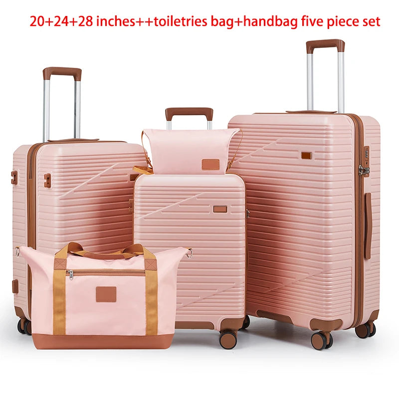 5-Piece ABS Luggage Set for Family Travel