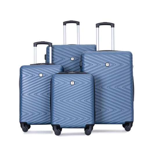 Travelhouse 4-Piece ABS Luggage Set with Spinner Wheels & TSA Lock