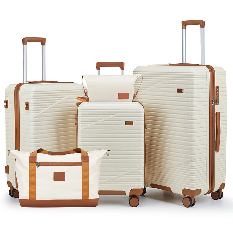 5-Piece ABS Luggage Set for Family Travel