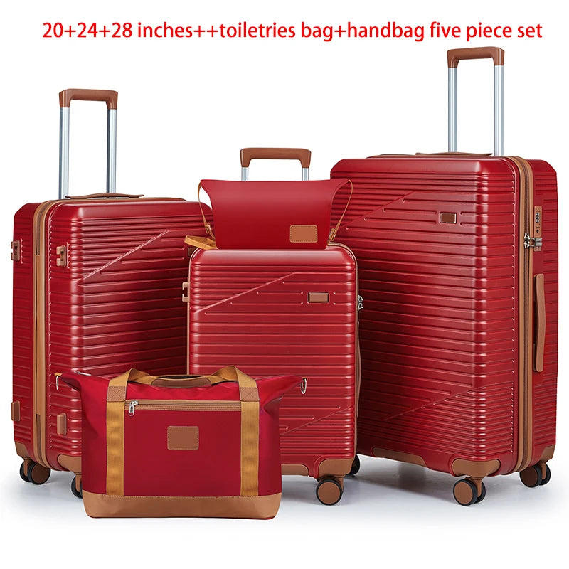 5-Piece ABS Luggage Set for Family Travel