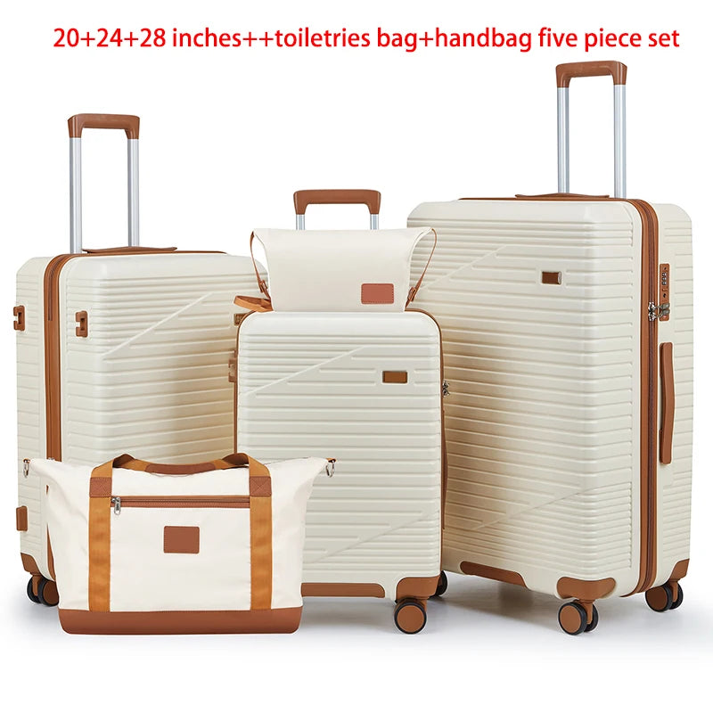 5-Piece ABS Luggage Set for Family Travel