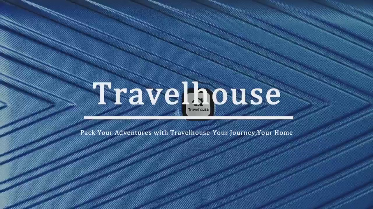 Travelhouse 4-Piece ABS Luggage Set with Spinner Wheels & TSA Lock